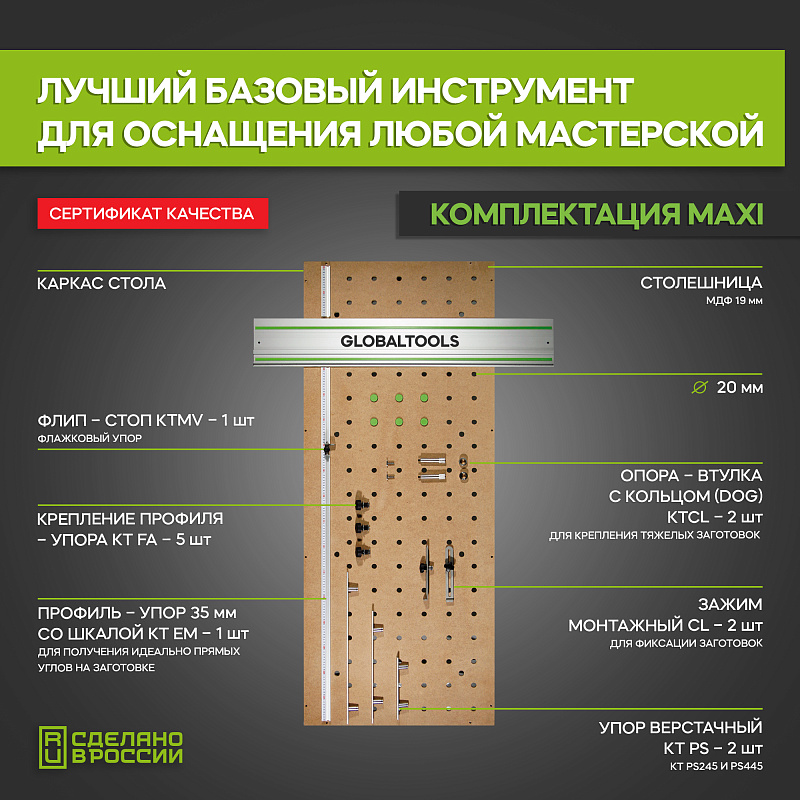 Верстак стол монтажный GT WB (компл. maxi)